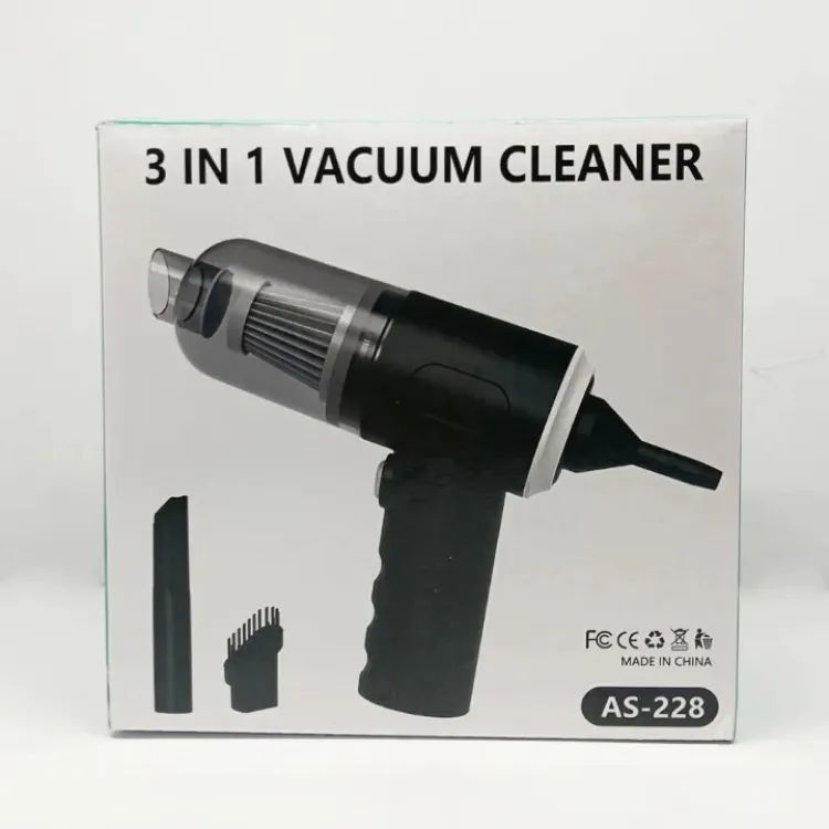 3 In 1 Portable Car Vacuum Cleaner