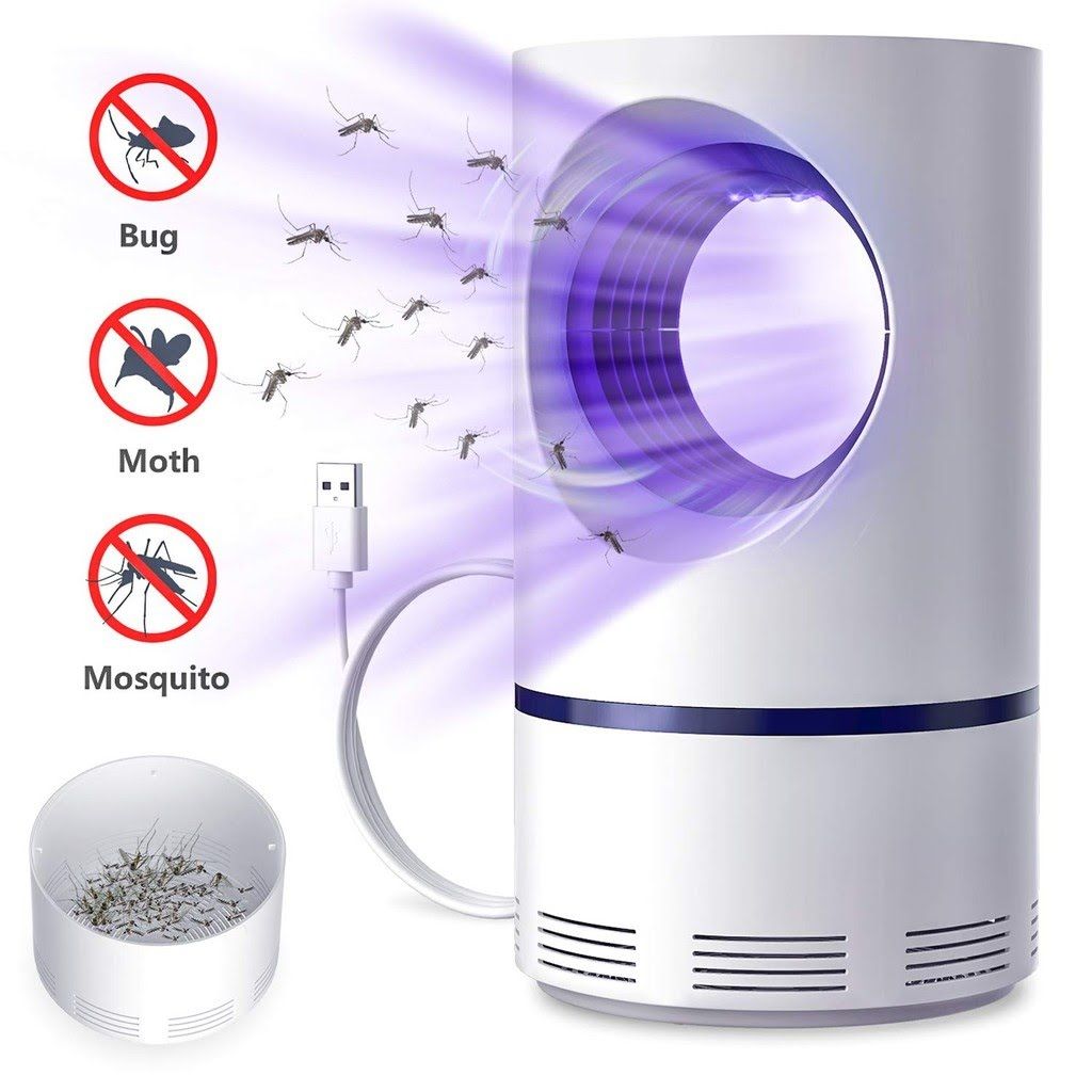 Electric Mosquito Trap Blue Light Mosquito Killer Lamp With USB Power Suction