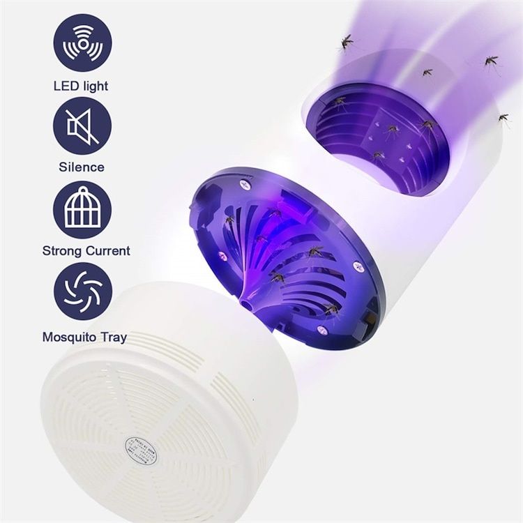 Electric Mosquito Trap Blue Light Mosquito Killer Lamp With USB Power Suction
